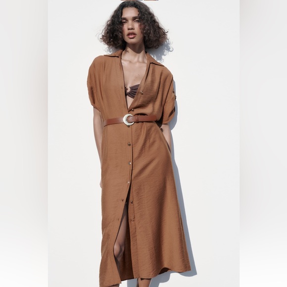 ✨SALE✨ ZARA BELTED SHIRTDRESS ✨SALE✨ - Picture 6 of 14